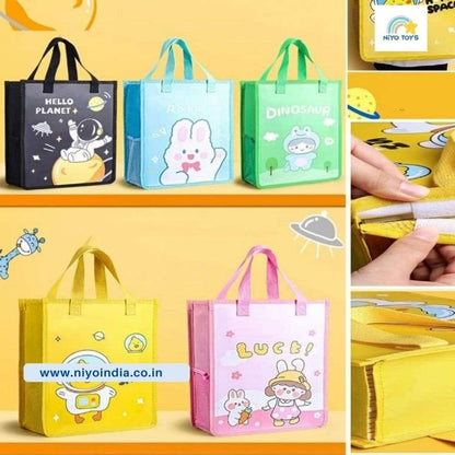 Cartoon Canvas Tote Bag (Assorted Colors) NIYO TOYS