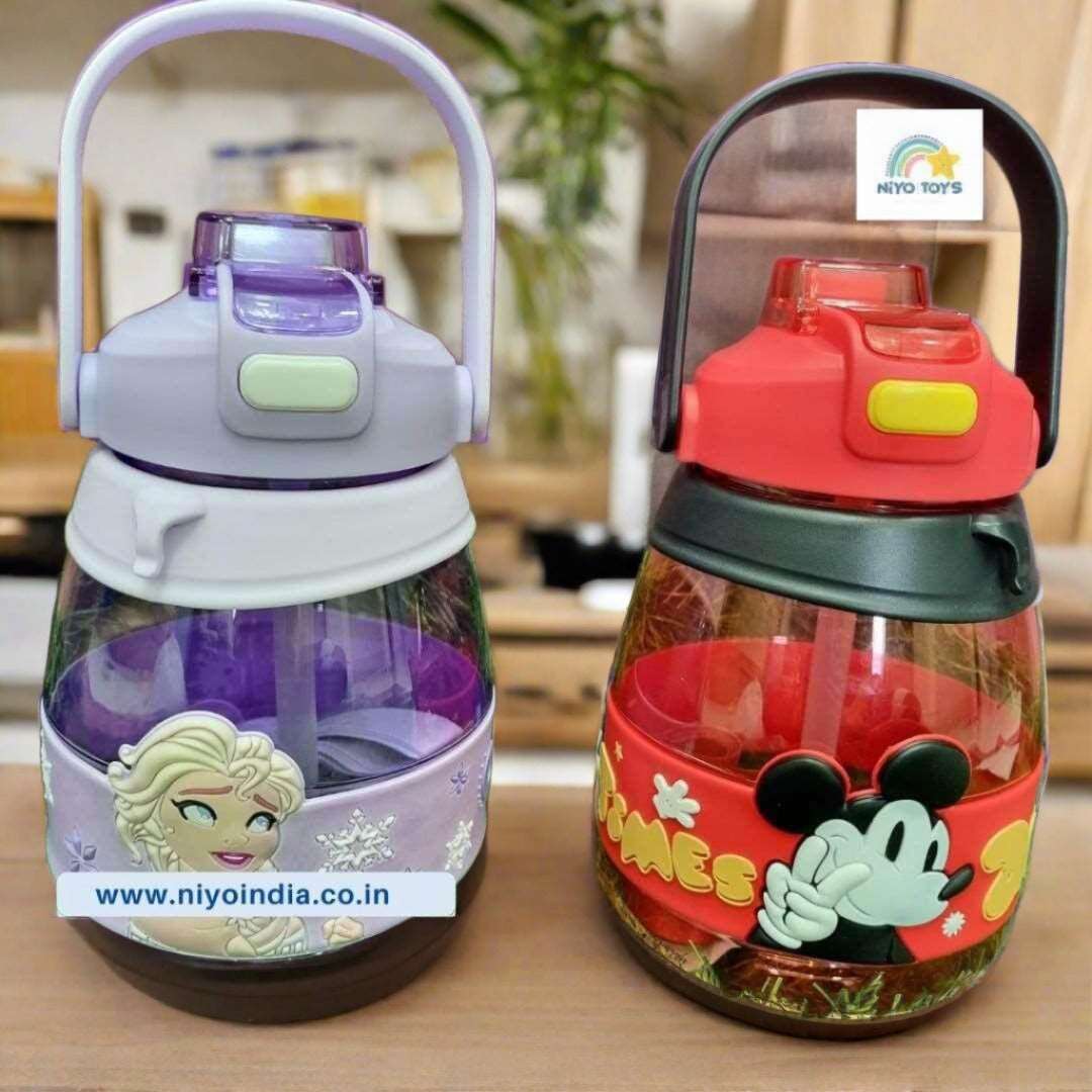 Cartoon Cute Pattern Sport Water Bottle For Outdoor (1000 ml) NIYO TOYS