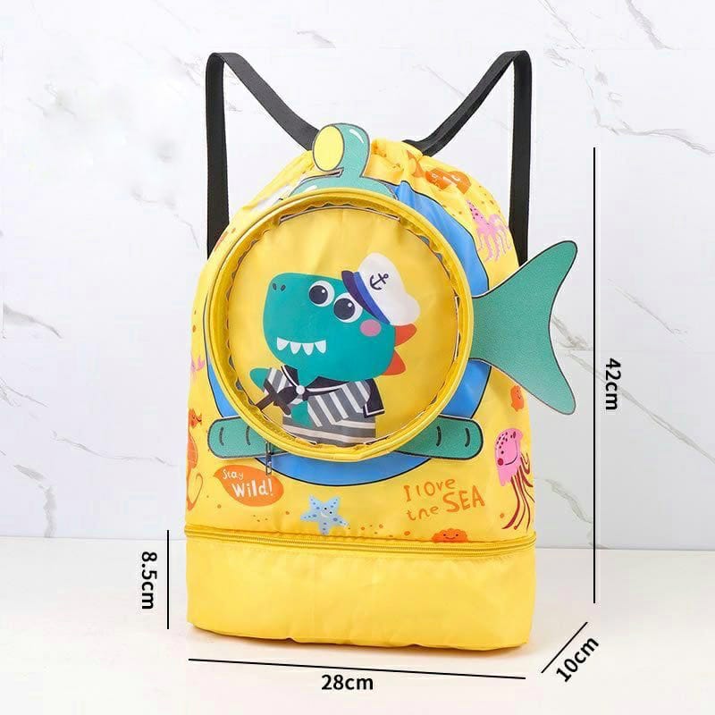 Cartoon Theme Swimming Bag with Wet & Dry Clothes Separation for Kids NIYO TOYS