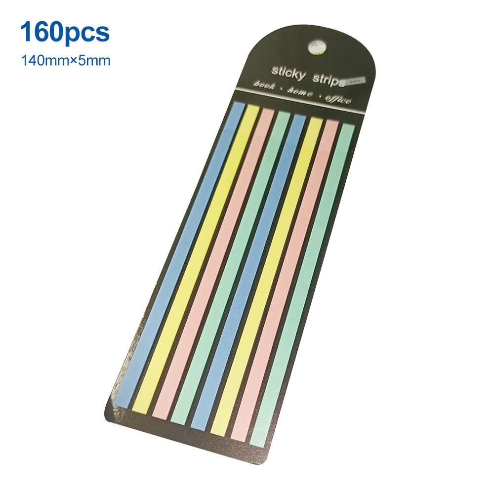 Colorful Transparent Fluorescent Flags: Organize and Highlight with 160pcs Sticky Notes (Random) NIYO TOYS