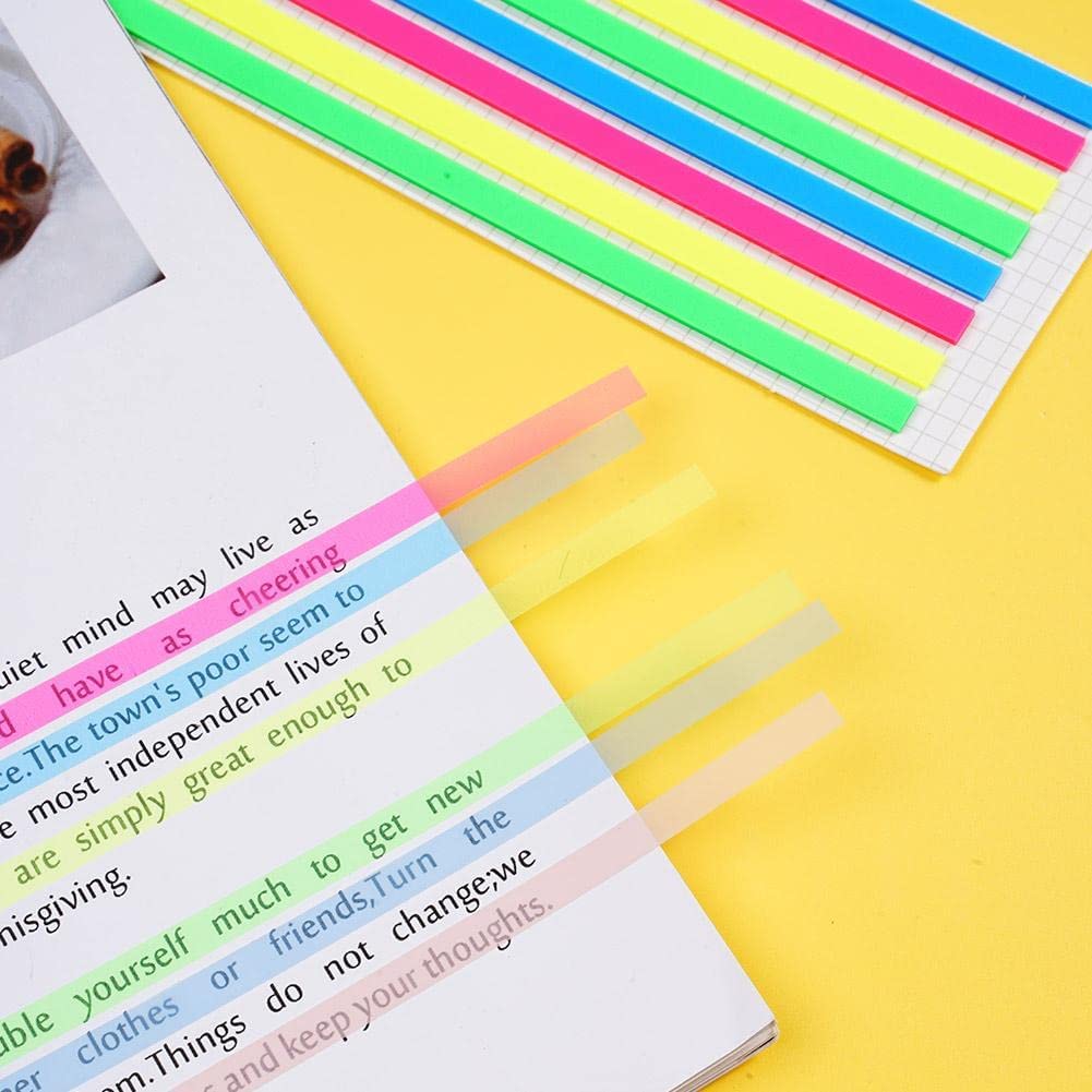 Colorful Transparent Fluorescent Flags: Organize and Highlight with 160pcs Sticky Notes (Random) NIYO TOYS