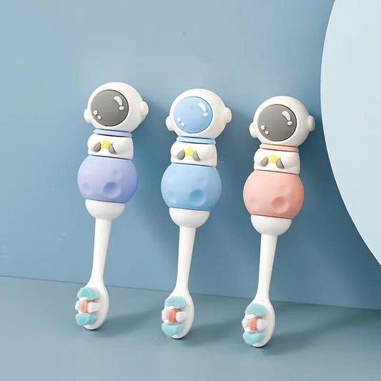 Cute 3D Space Design Microfiber Soft Bristles Toothbrush for Kids Age 2+ (Pack of 1) NIYO TOYS