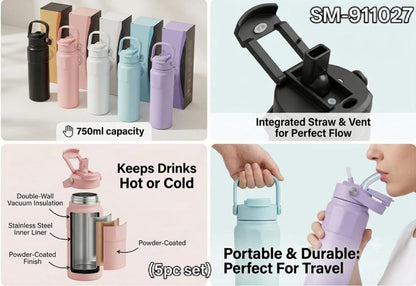 750ml Insulated Stainless Steel Water Bottle