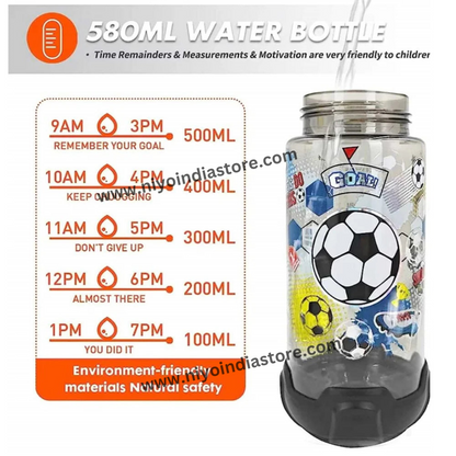 Dino/Kitty/Football Theme 580ml Water Bottle for Kids NIYO TOYS