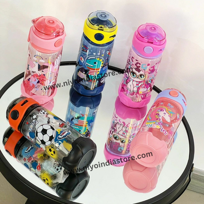 Dino/Kitty/Football Theme 580ml Water Bottle for Kids NIYO TOYS