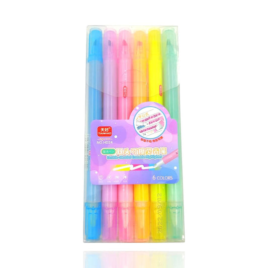 Erasable Highlighters | Markers Set Of 6 NIYO TOYS