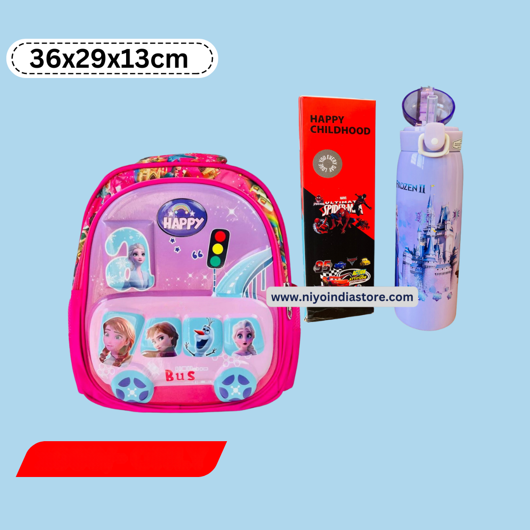 Frozen School Bag & Sipper Bottle Combo NIYO TOYS