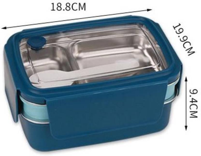 Fuji Double-Decker stainless steel Lunch Box 1300 ML NIYO TOYS