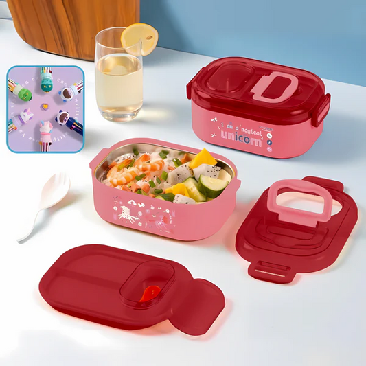 Niyo toys Magical Unicorn Lunch Box – Stainless Steel Design + Free Gift