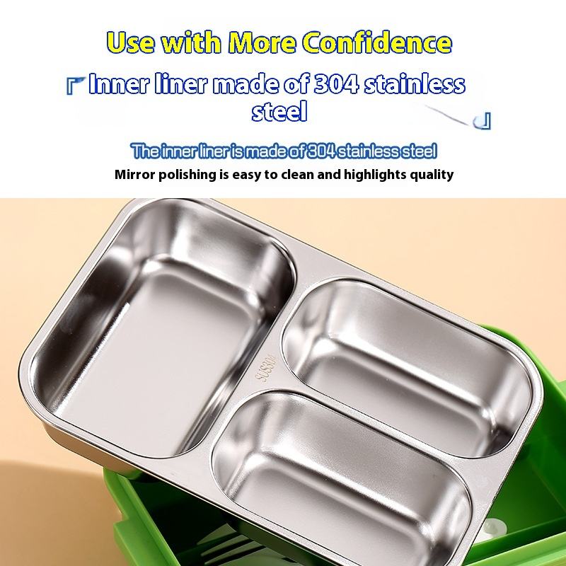 Stainless Steel Compartment Lunch Box No 2652 NIYO TOYS