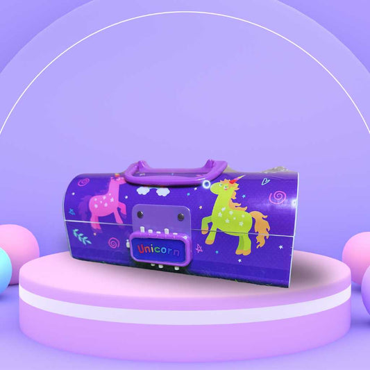 Cute Pencil Case with Passcode for Kids -Unicorn