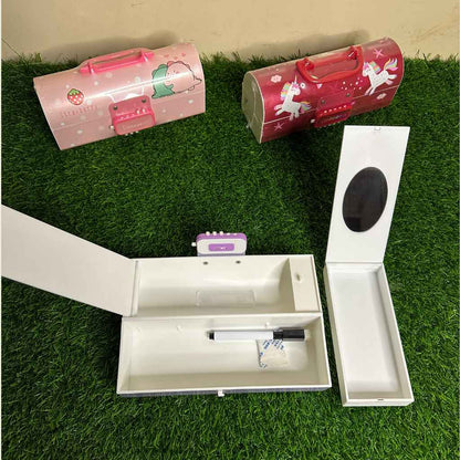 Cute Pencil Case with Passcode for Kids -Unicorn
