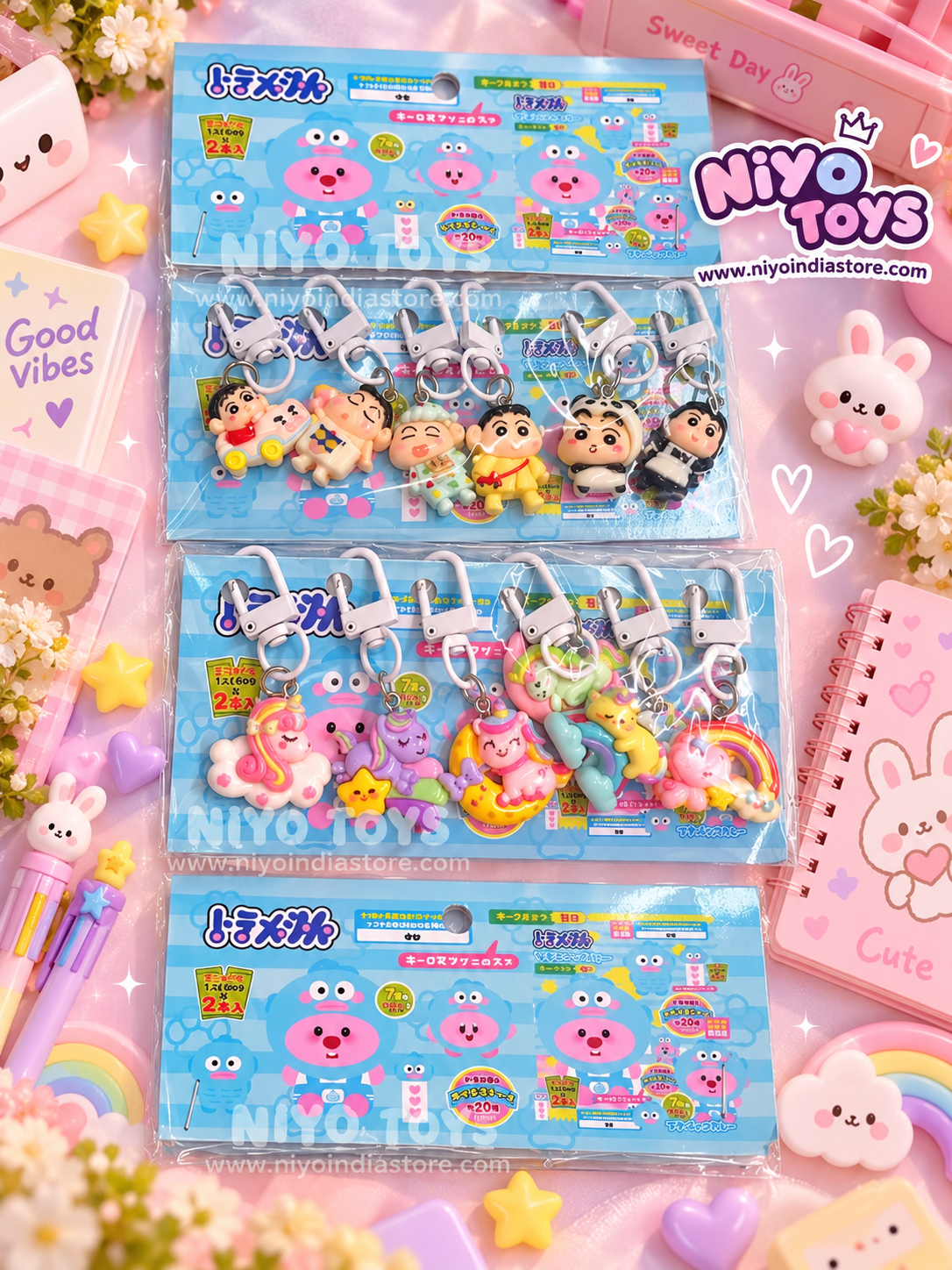 Keychain Charms Pack of 6