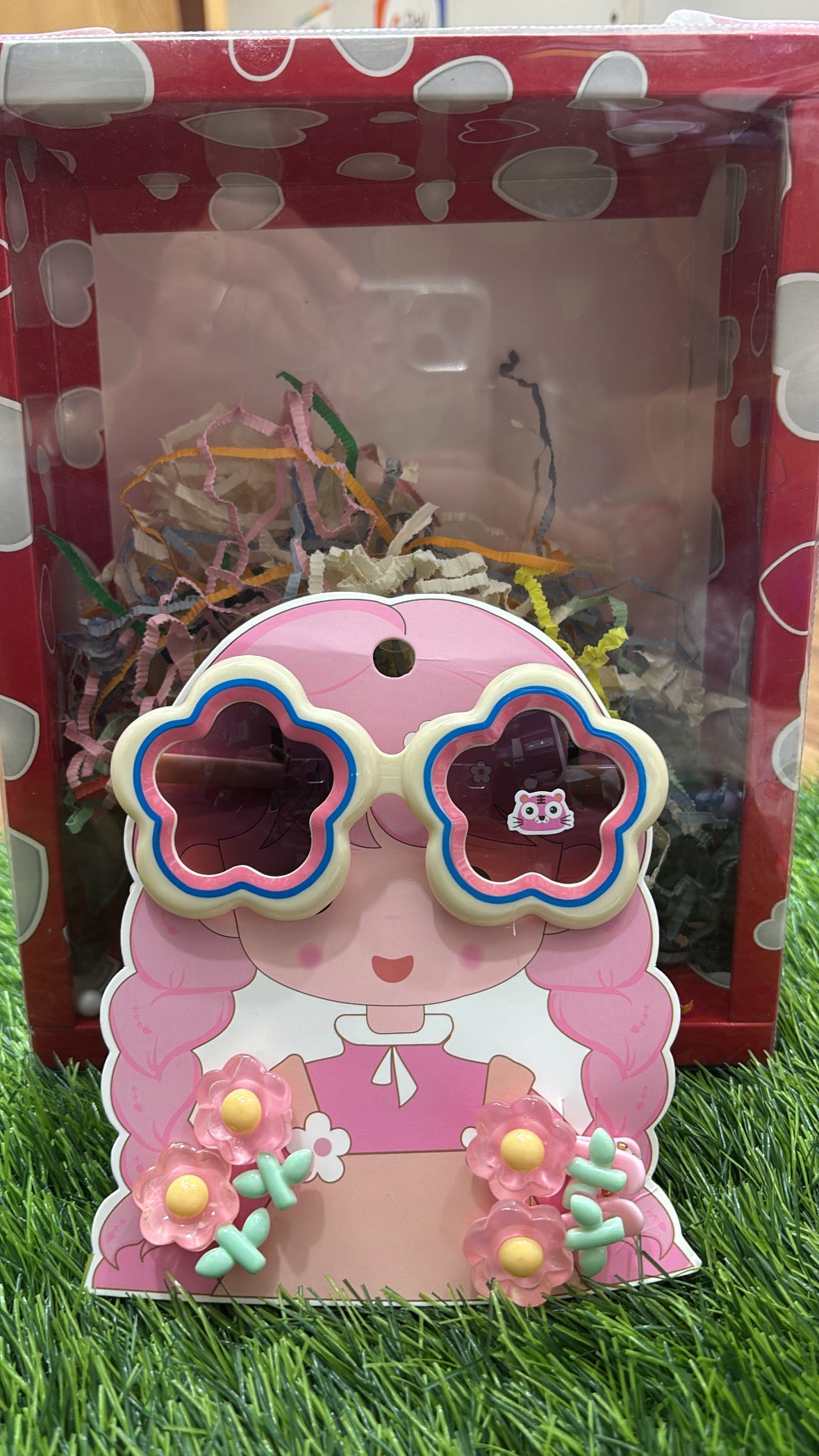 Cute Girls Sunglasses & Hair Clip Gift Set – Cartoon Design NIYO TOYS