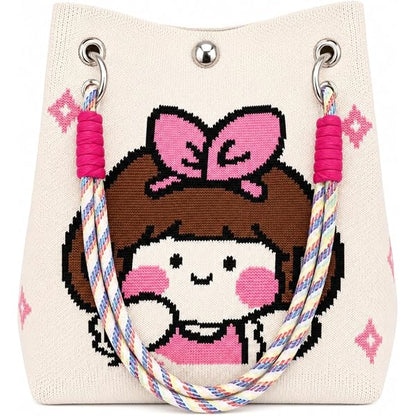 Korean Style Cute Knitted Potli Sling Bag for Girls & Women | Unique Return Gift