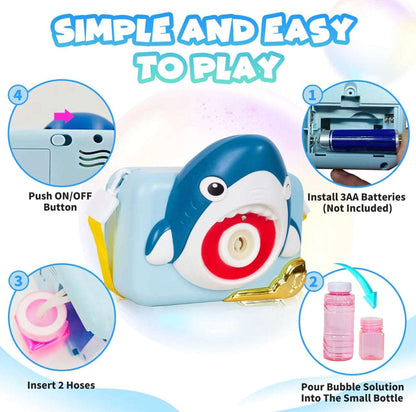 Interactive Bubble Camera Toy for Kids with Light and Music NIYO TOYS