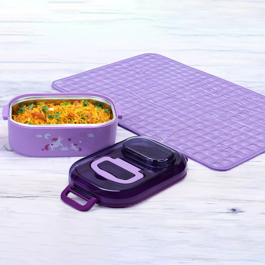 Niyo toys Magical Unicorn Lunch Box – Stainless Steel Design + Free Gift