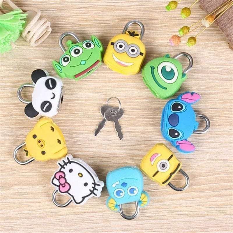 Kawai Security Cartoon mini padlock with keys set of 2 pc NIYO TOYS