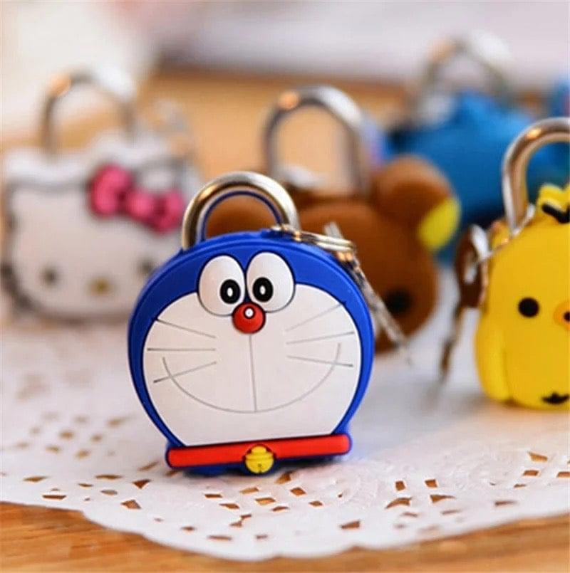 Kawai Security Cartoon mini padlock with keys set of 2 pc NIYO TOYS