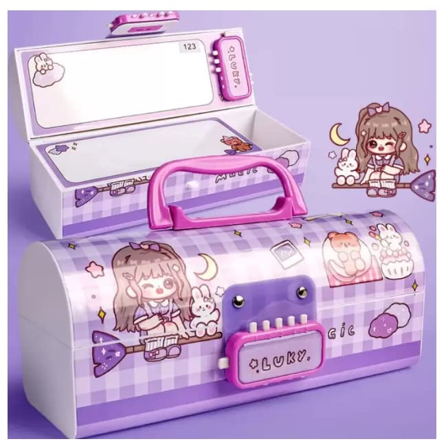 Kids Pen & Pencil Box-Suitcase Style Password Lock Pencil Case NIYO TOYS