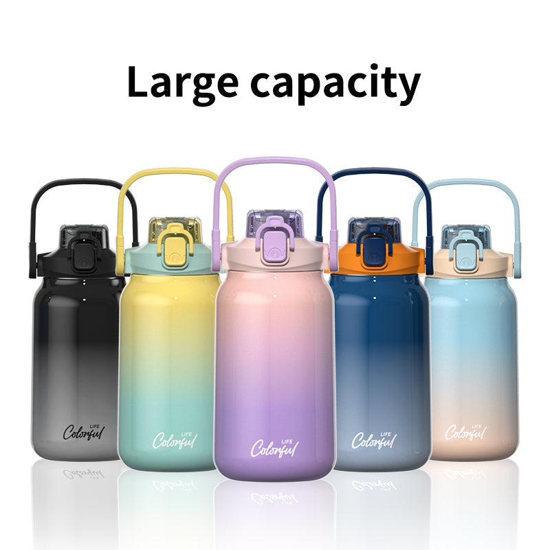 Kids hot water thermal 304 stainless steel bottle thermos vacuum flask 1000 ML NIYO TOYS