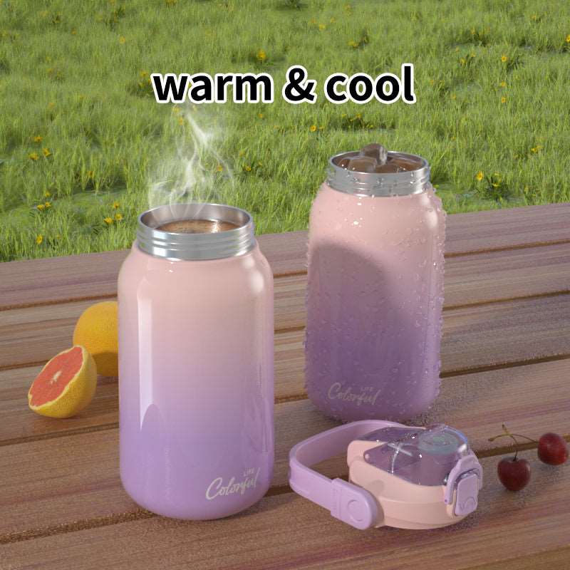 Jocoiot Mini Thermos Cute Water Bottle, Insulated Vacuum 18/10