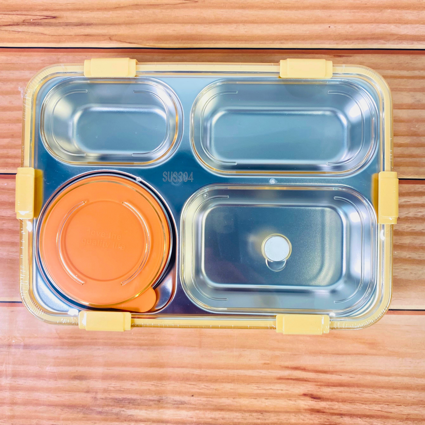 Lunch Box 4 Compartment BPA Free Stainless Steel NIYO TOYS