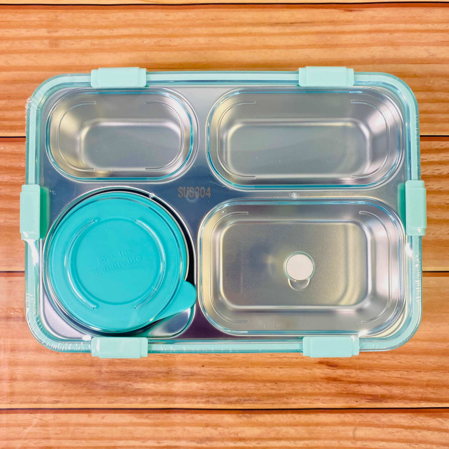 Lunch Box 4 Compartment BPA Free Stainless Steel NIYO TOYS