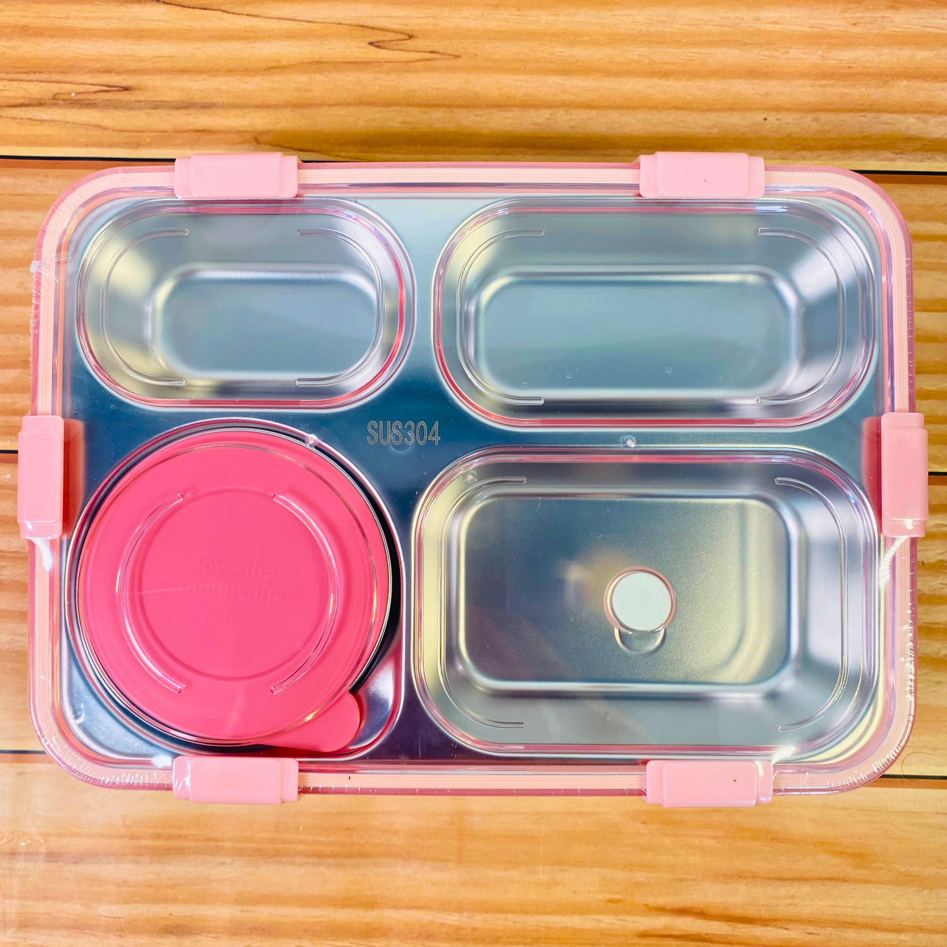 Lunch Box 4 Compartment BPA Free Stainless Steel NIYO TOYS