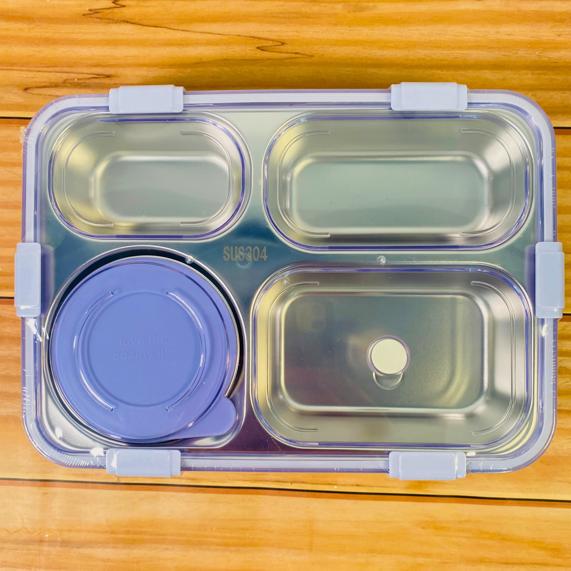 Lunch Box 4 Compartment BPA Free Stainless Steel NIYO TOYS