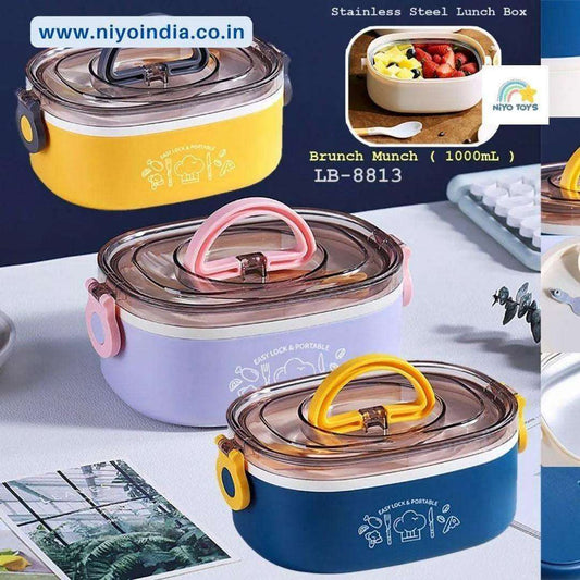 Lunch Box with Stainless Steel Inner Case, Fork & Spoon, Insulated Lunch Box NIYO TOYS