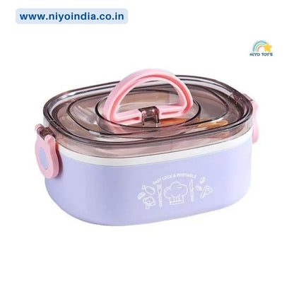 Lunch Box with Stainless Steel Inner Case, Fork & Spoon, Insulated Lunch Box NIYO TOYS