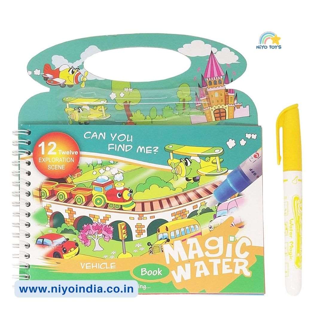 Magic Water Painting Book Magic Doodle Pen Kids NIYO TOYS