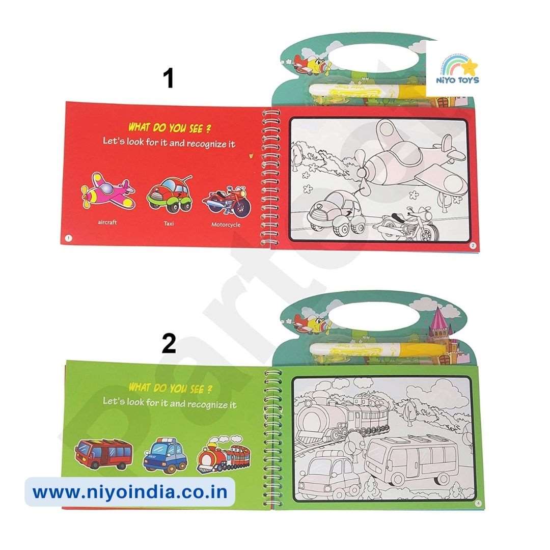 Magic Water Painting Book Magic Doodle Pen Kids NIYO TOYS