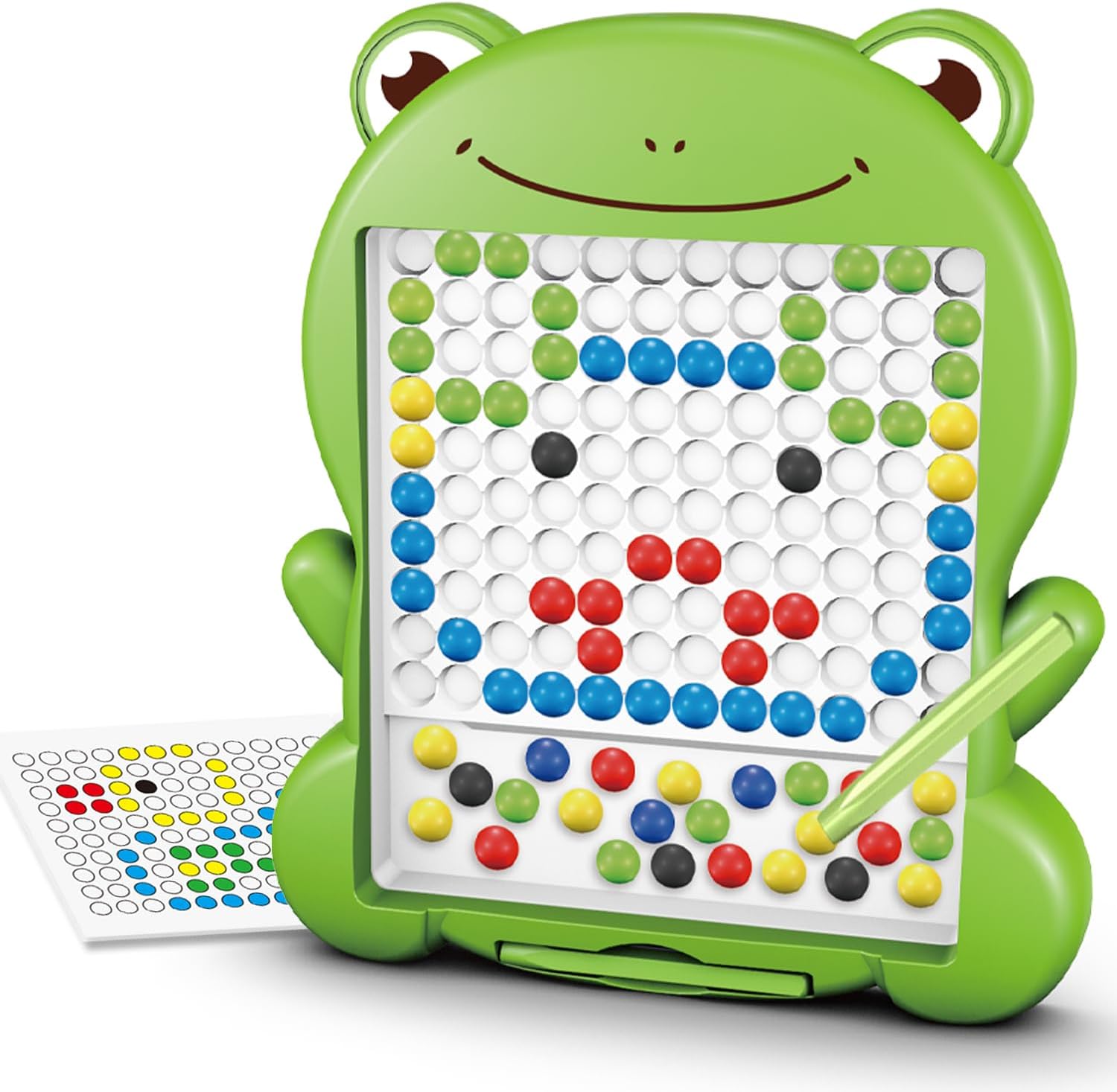 Magnetic Drawing Board for Kids,Doodle Board with Magnetic Pen and Beads,Magnetic Dot Art NIYO TOYS