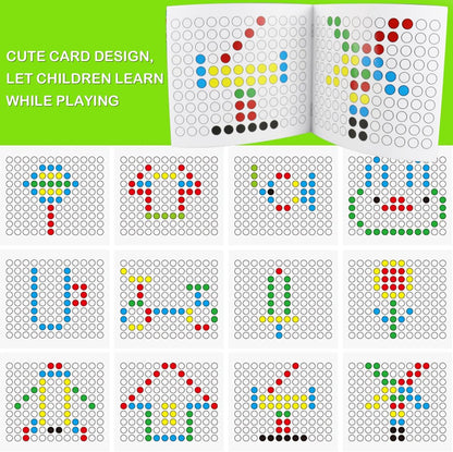 Magnetic Drawing Board for Kids,Doodle Board with Magnetic Pen and Beads,Magnetic Dot Art NIYO TOYS