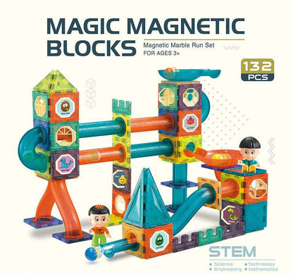 Magnetic Tiles 75pcs Light Magnetic 3D Educational Building Blocks Set Toys For Kids NIYO TOYS