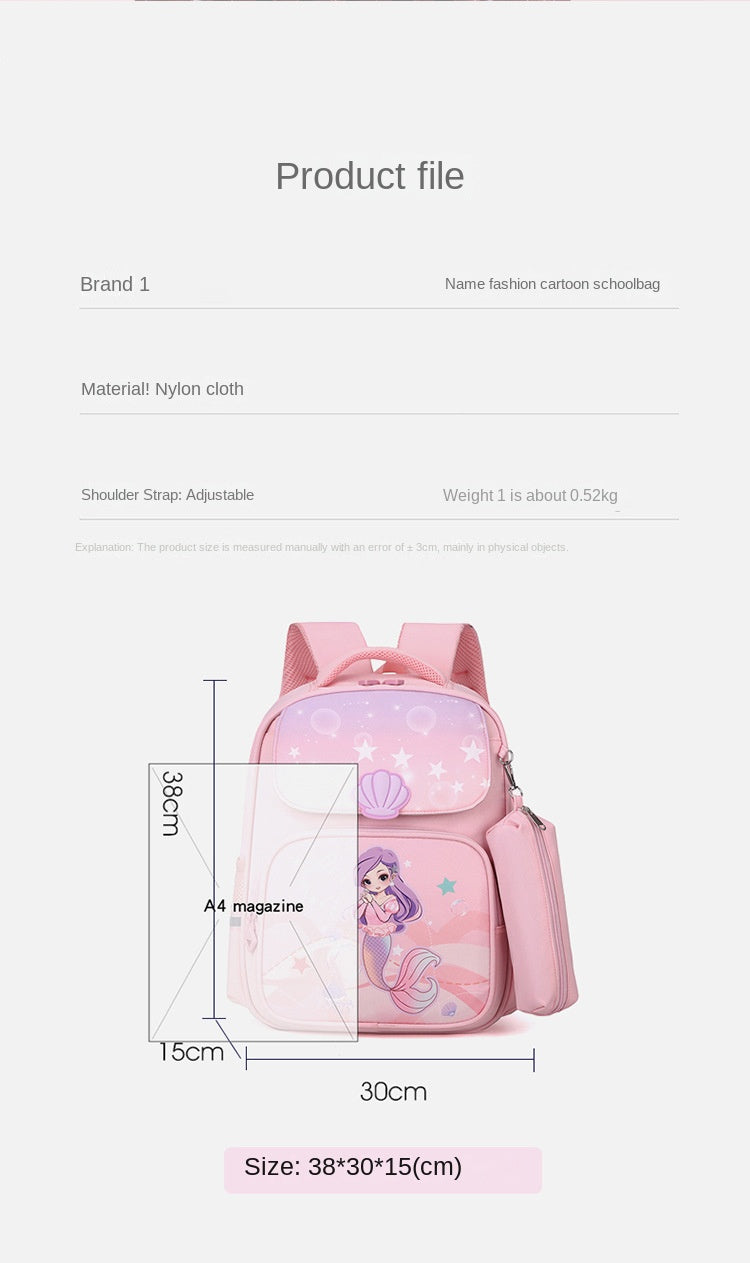 Mermaid Princess Schoolbag Girls Campus Backpack NIYO TOYS