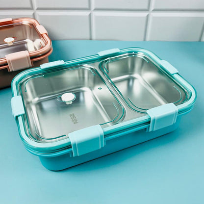 Leak-Proof 2-Compartment 800ml Lunch Box: Fresh, Portable, and Convenient NIYO TOYS