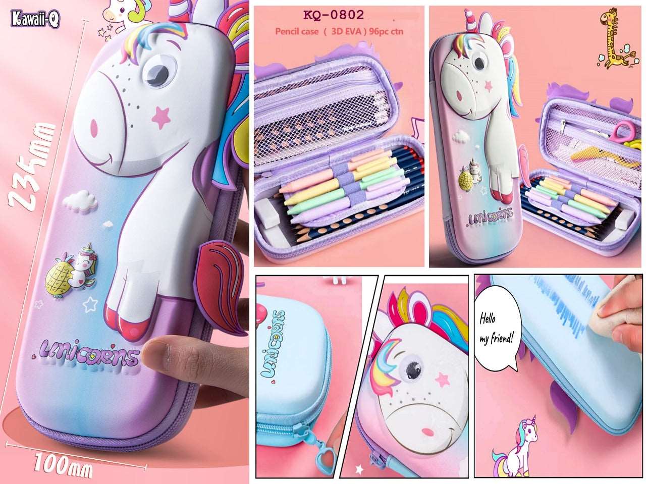Niyo 3d Unicorn Smiggle Pencil Pouch NIYO TOYS