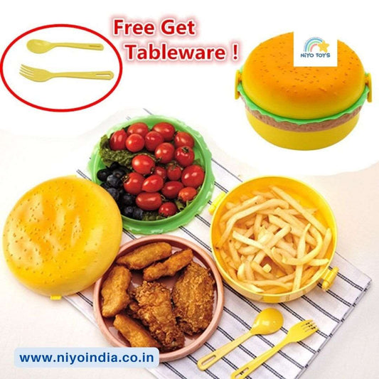 Niyo Burger Shape Lunch Box for Kids NIYO TOYS