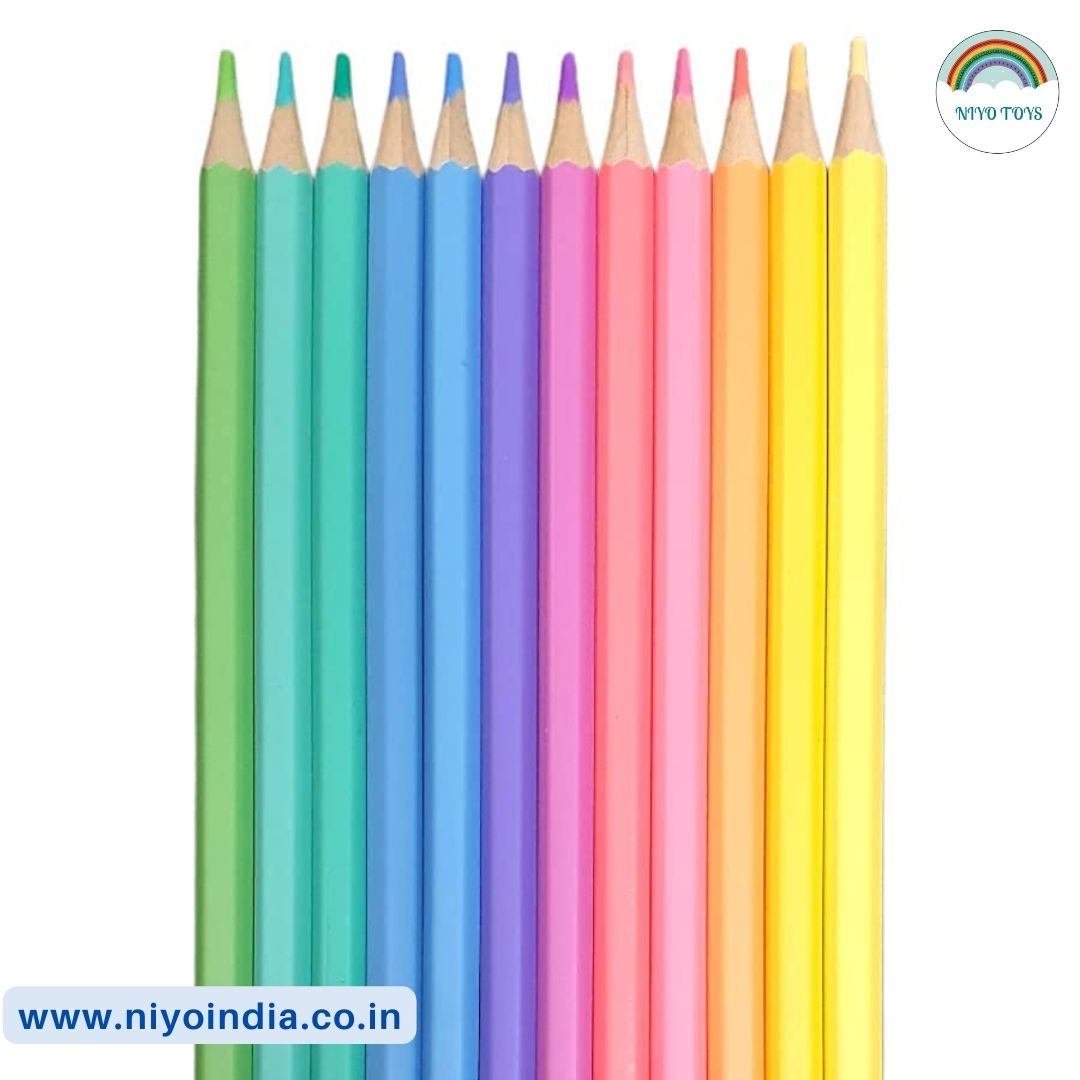 Niyo Pastel 12 Shades Color Pencils NIYO TOYS