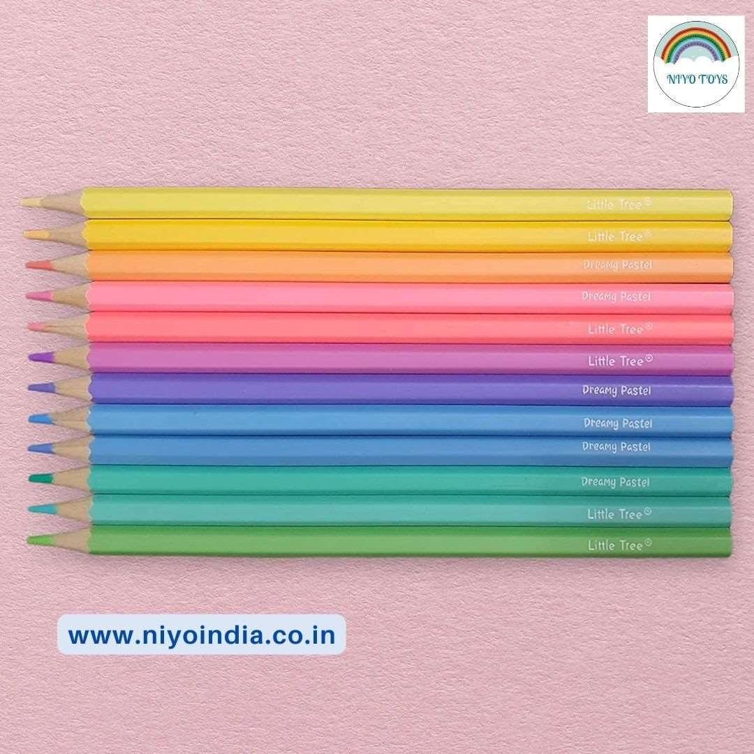 Niyo Pastel 12 Shades Color Pencils NIYO TOYS