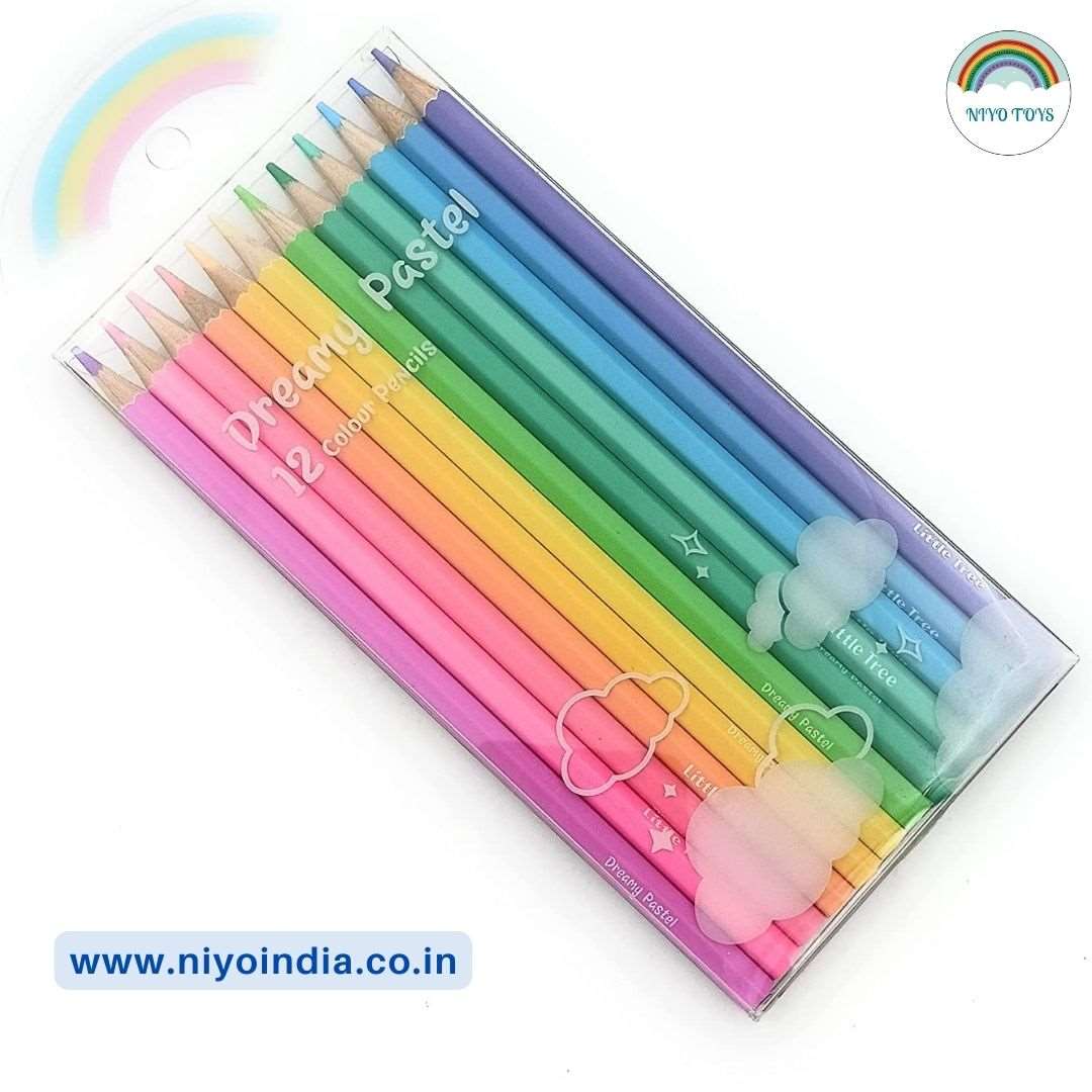 Niyo Pastel 12 Shades Color Pencils NIYO TOYS