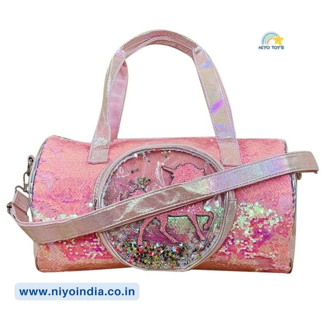 Premium Quality Unicorn Holographic Sequin Duffle Bag Overnight Bag NIYO TOYS