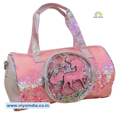 Premium Quality Unicorn Holographic Sequin Duffle Bag Overnight Bag NIYO TOYS