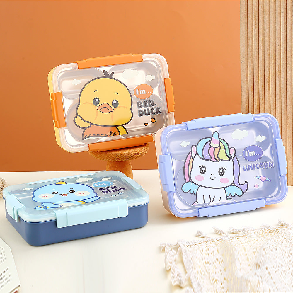 Premium Stainless Steel Lunch Box Unicorn/Dino/Duck -1150 ml NIYO TOYS