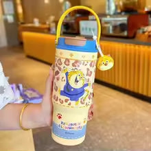 Zootopia 750ml Insulated Cups Cartoon Judy Nick Straw Water Cup 316 Stainless Steel Ice Tumbler
