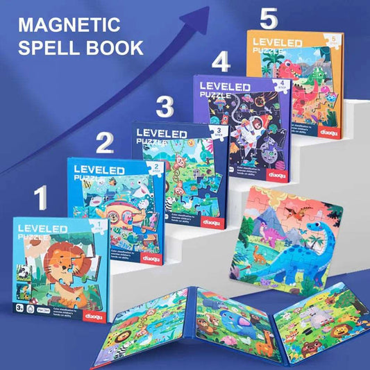 Engaging 3-in-1 Magnetic Puzzle Book