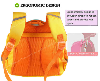 School Bus-Design Rectangular Shape Backpack for Kids NIYO TOYS